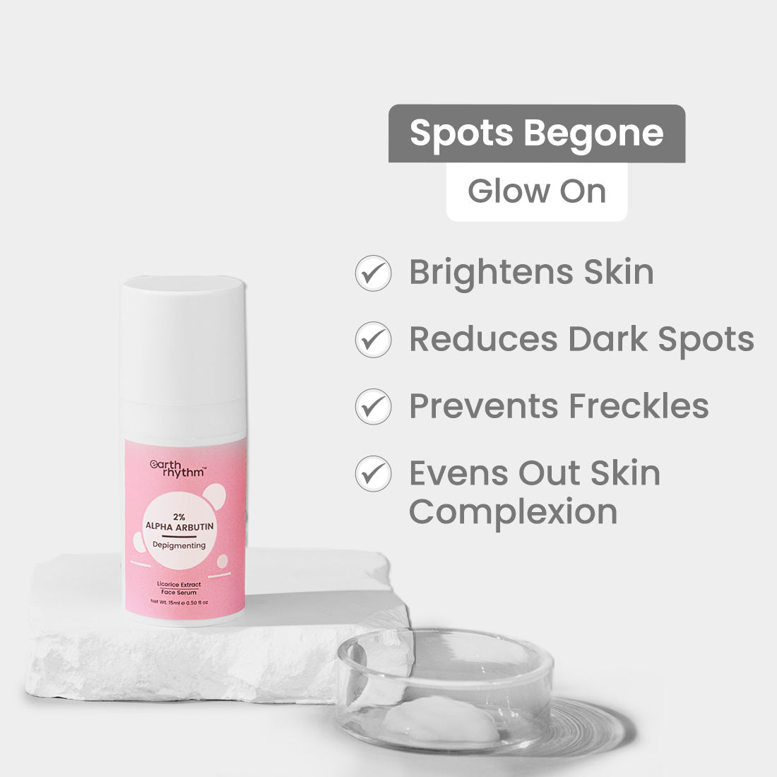 Earth Rhythm 2% Alpha Arbutin Serum with Hyaluronic Acid