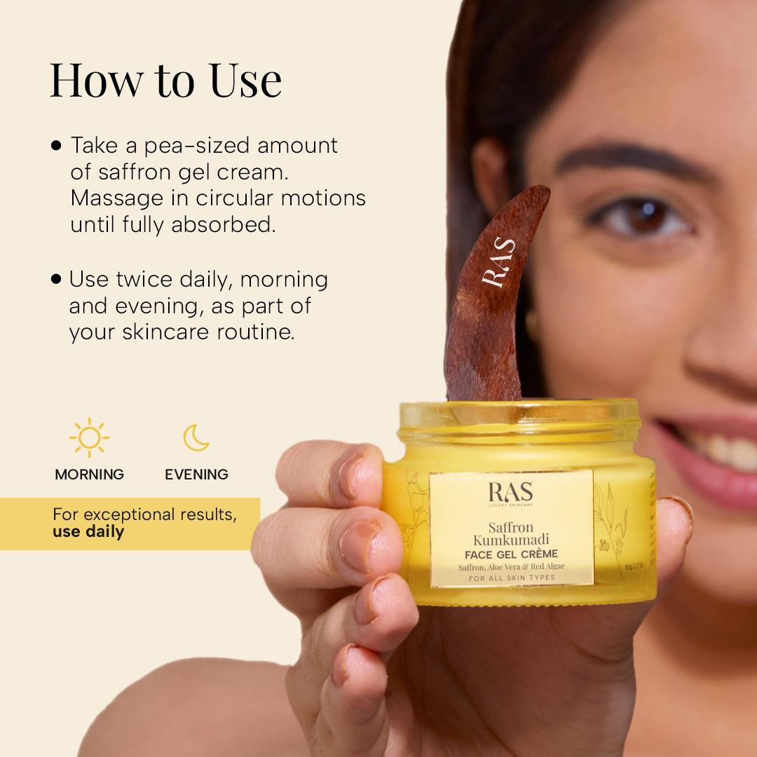 Ras Saffron Kumkumadi Face Gel Cream
