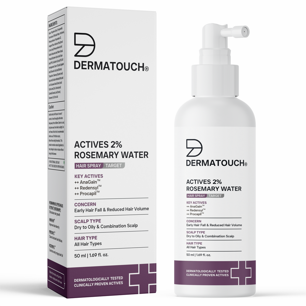 Inside the kit: Dermatouch Actives 2% Rosemary Water